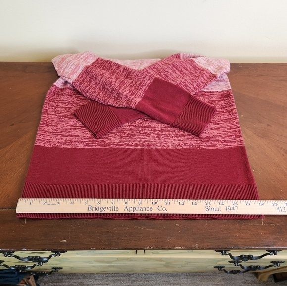 Market & Spruce Wide Striped Crew Neck Sweater Size Small - Picture 9 of 9